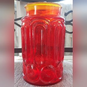 Amberina Moon and Stars Canister